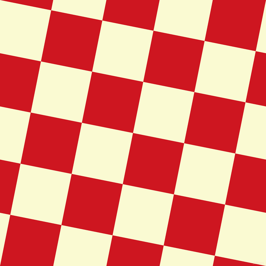 79/169 degree angle diagonal checkered chequered squares checker pattern checkers background, 169 pixel squares size, , Fire Engine Red and Light Goldenrod Yellow checkers chequered checkered squares seamless tileable