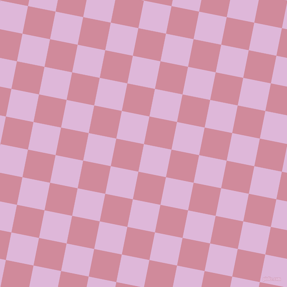 79/169 degree angle diagonal checkered chequered squares checker pattern checkers background, 56 pixel squares size, , French Lilac and Can Can checkers chequered checkered squares seamless tileable
