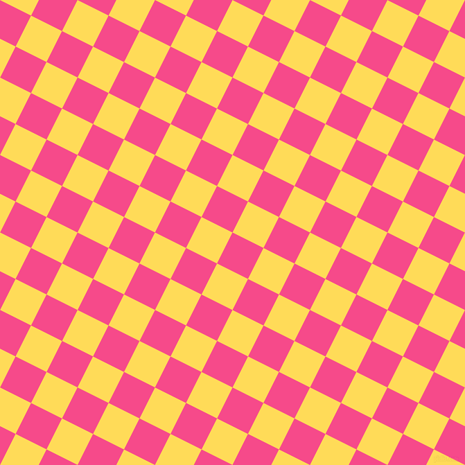 63/153 degree angle diagonal checkered chequered squares checker pattern checkers background, 50 pixel square size, , French Rose and Mustard checkers chequered checkered squares seamless tileable