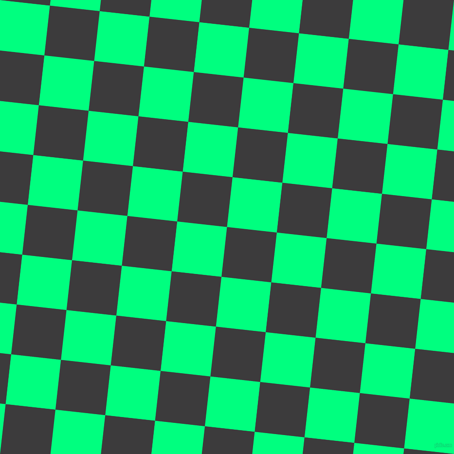 84/174 degree angle diagonal checkered chequered squares checker pattern checkers background, 103 pixel square size, , Fuscous Grey and Spring Green checkers chequered checkered squares seamless tileable