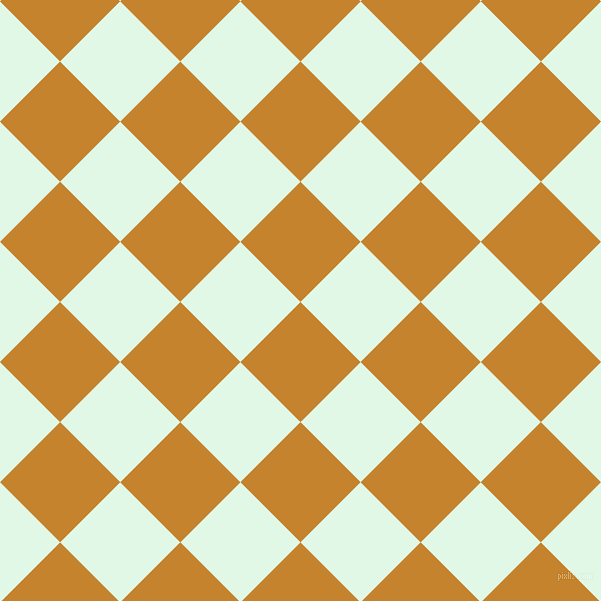 45/135 degree angle diagonal checkered chequered squares checker pattern checkers background, 85 pixel square size, , Geebung and Cosmic Latte checkers chequered checkered squares seamless tileable