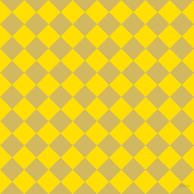 45/135 degree angle diagonal checkered chequered squares checker pattern checkers background, 56 pixel squares size, , Golden Yellow and Tacha checkers chequered checkered squares seamless tileable