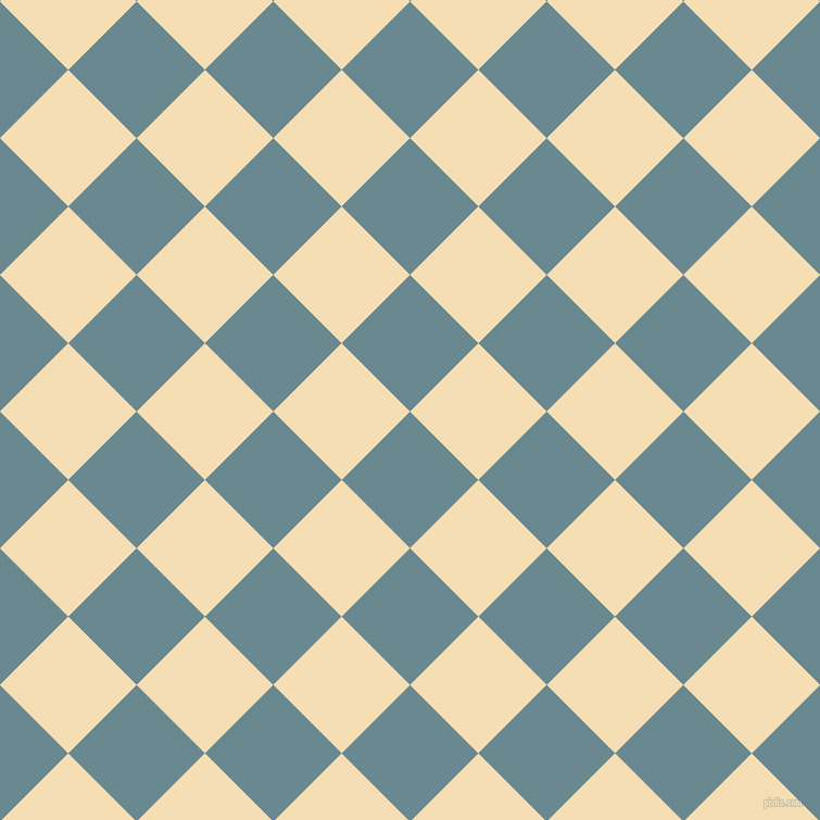 45/135 degree angle diagonal checkered chequered squares checker pattern checkers background, 89 pixel square size, , Gothic and Wheat checkers chequered checkered squares seamless tileable