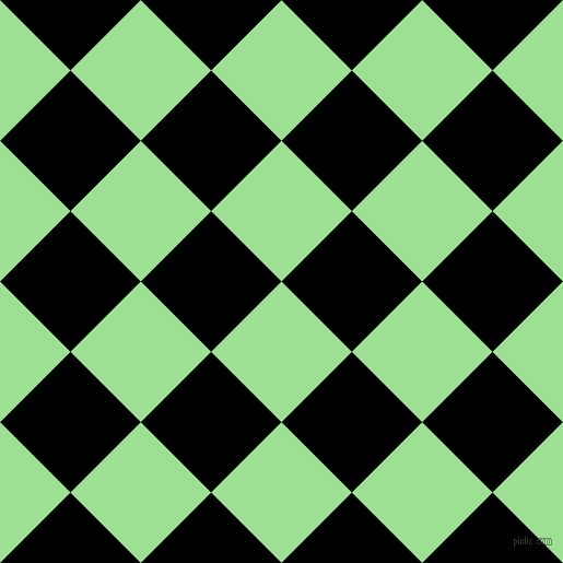45/135 degree angle diagonal checkered chequered squares checker pattern checkers background, 91 pixel squares size, , Granny Smith Apple and Black checkers chequered checkered squares seamless tileable
