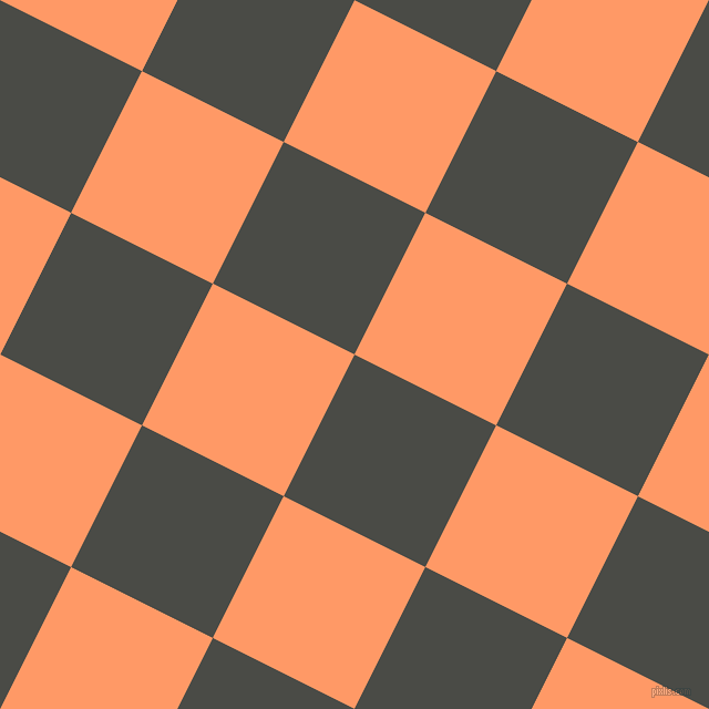 63/153 degree angle diagonal checkered chequered squares checker pattern checkers background, 143 pixel square size, , Gravel and Atomic Tangerine checkers chequered checkered squares seamless tileable