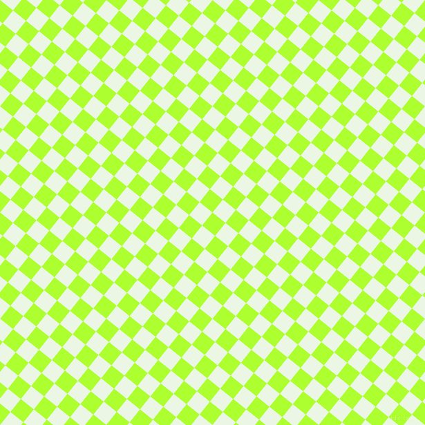 51/141 degree angle diagonal checkered chequered squares checker pattern checkers background, 24 pixel squares size, , Green Yellow and Panache checkers chequered checkered squares seamless tileable
