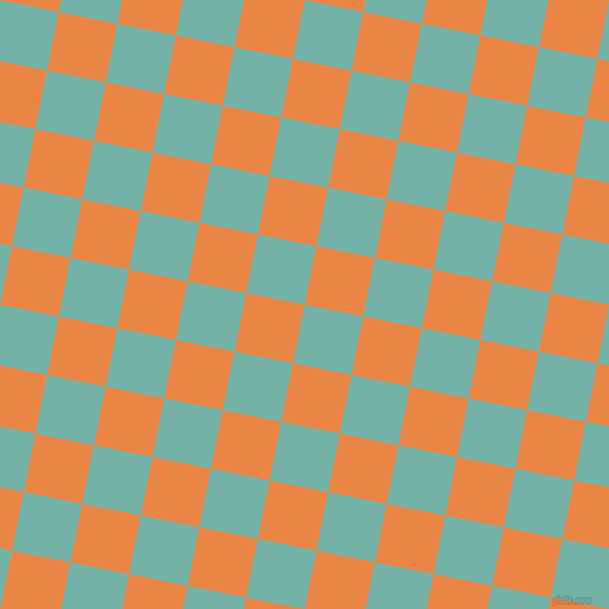 79/169 degree angle diagonal checkered chequered squares checker pattern checkers background, 55 pixel square size, , Gulf Stream and Flamenco checkers chequered checkered squares seamless tileable