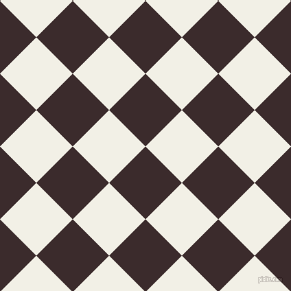 45/135 degree angle diagonal checkered chequered squares checker pattern checkers background, 75 pixel square size, , Havana and Alabaster checkers chequered checkered squares seamless tileable