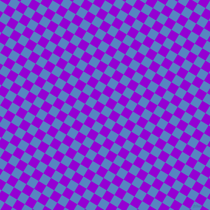 59/149 degree angle diagonal checkered chequered squares checker pattern checkers background, 31 pixel square size, , Havelock Blue and Dark Violet checkers chequered checkered squares seamless tileable