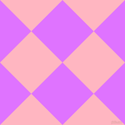 45/135 degree angle diagonal checkered chequered squares checker pattern checkers background, 147 pixel square size, , Heliotrope and Light Pink checkers chequered checkered squares seamless tileable