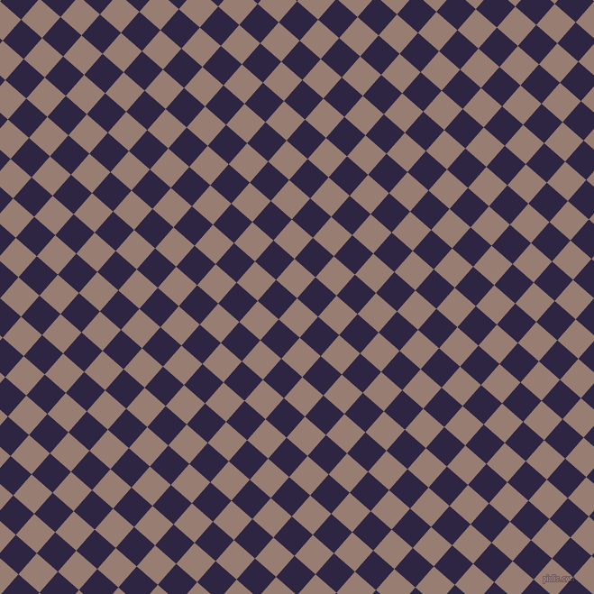 49/139 degree angle diagonal checkered chequered squares checker pattern checkers background, 31 pixel square size, , Hemp and Tolopea checkers chequered checkered squares seamless tileable
