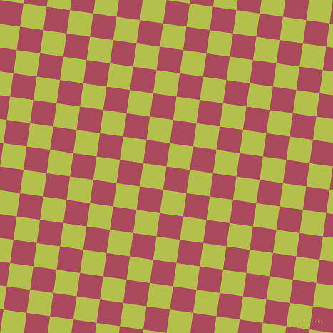 82/172 degree angle diagonal checkered chequered squares checker pattern checkers background, 33 pixel square size, , Hippie Pink and Celery checkers chequered checkered squares seamless tileable