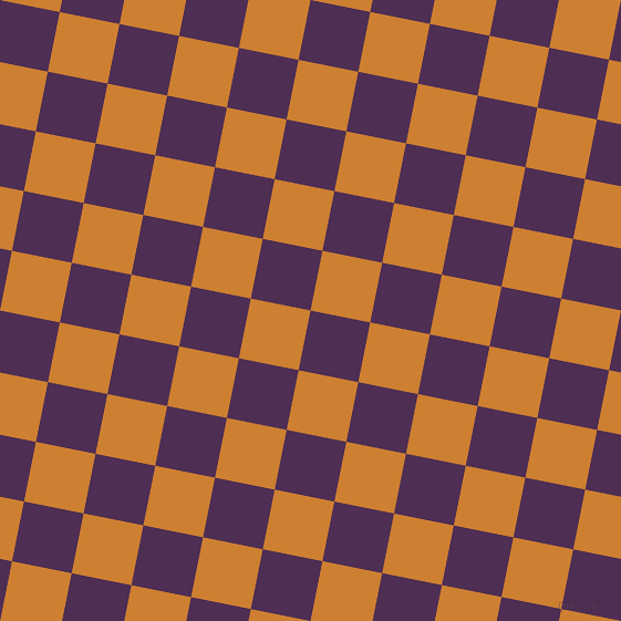 79/169 degree angle diagonal checkered chequered squares checker pattern checkers background, 55 pixel square size, , Hot Purple and Bronze checkers chequered checkered squares seamless tileable