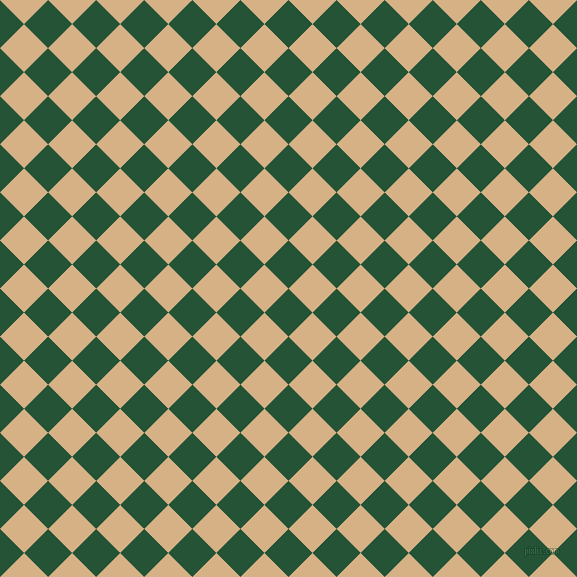 45/135 degree angle diagonal checkered chequered squares checker pattern checkers background, 34 pixel square size, , Kaitoke Green and Calico checkers chequered checkered squares seamless tileable