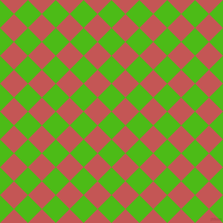 45/135 degree angle diagonal checkered chequered squares checker pattern checkers background, 63 pixel squares size, , Kelly Green and Fuzzy Wuzzy Brown checkers chequered checkered squares seamless tileable