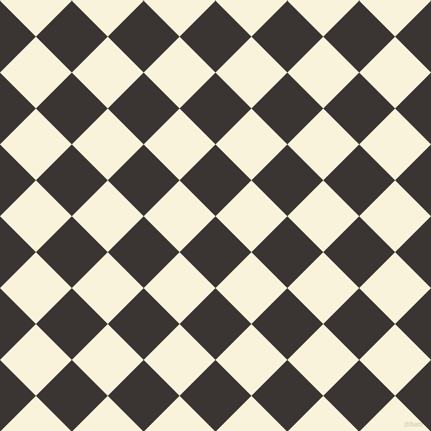 45/135 degree angle diagonal checkered chequered squares checker pattern checkers background, 99 pixel square size, , Kilamanjaro and Off Yellow checkers chequered checkered squares seamless tileable