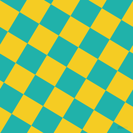 59/149 degree angle diagonal checkered chequered squares checker pattern checkers background, 80 pixel square size, , Light Sea Green and Turbo checkers chequered checkered squares seamless tileable