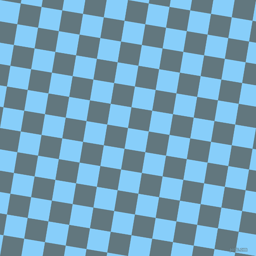 81/171 degree angle diagonal checkered chequered squares checker pattern checkers background, 42 pixel squares size, , Light Sky Blue and Blue Bayoux checkers chequered checkered squares seamless tileable