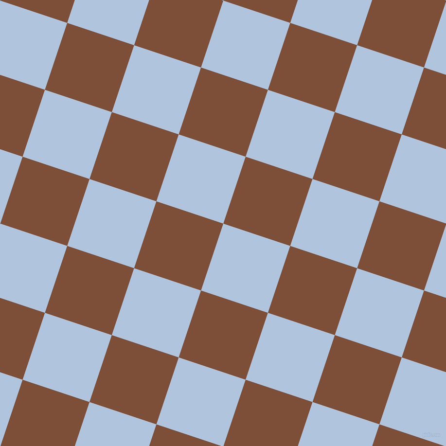 72/162 degree angle diagonal checkered chequered squares checker pattern checkers background, 145 pixel squares size, , Light Steel Blue and Cigar checkers chequered checkered squares seamless tileable