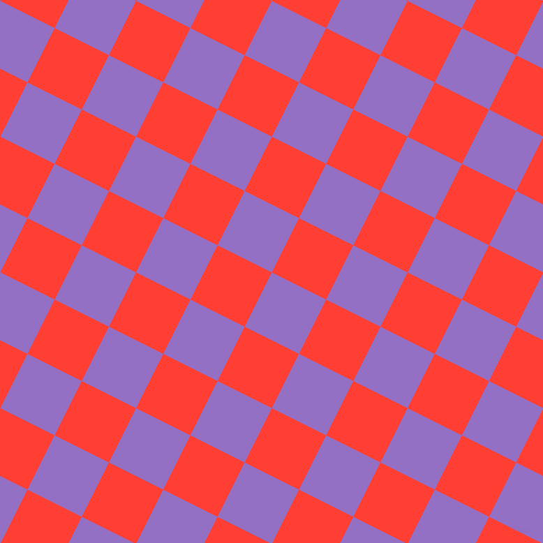 63/153 degree angle diagonal checkered chequered squares checker pattern checkers background, 87 pixel squares size, , Lilac Bush and Red Orange checkers chequered checkered squares seamless tileable