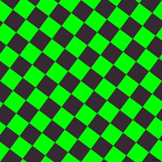 53/143 degree angle diagonal checkered chequered squares checker pattern checkers background, 68 pixel square size, , Lime and Melanzane checkers chequered checkered squares seamless tileable