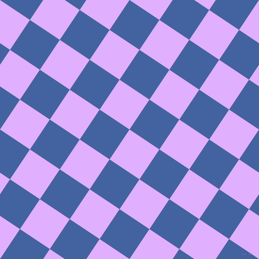 56/146 degree angle diagonal checkered chequered squares checker pattern checkers background, 118 pixel squares size, Mauve and Mariner checkers chequered checkered squares seamless tileable