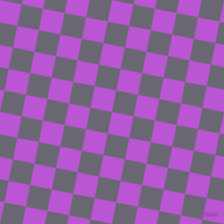 79/169 degree angle diagonal checkered chequered squares checker pattern checkers background, 44 pixel square size, , Medium Orchid and Dolphin checkers chequered checkered squares seamless tileable