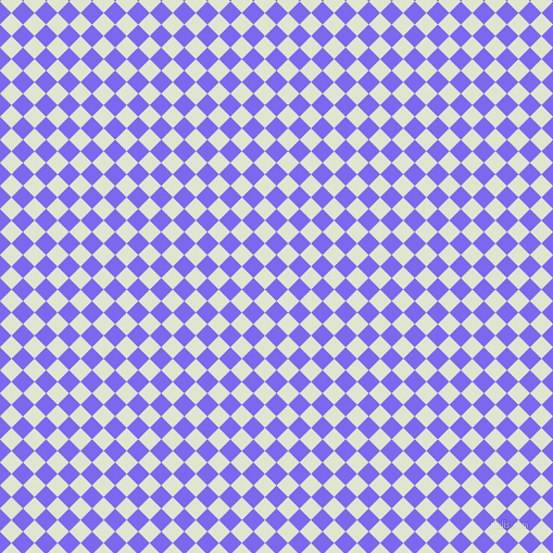 45/135 degree angle diagonal checkered chequered squares checker pattern checkers background, 15 pixel square size, , Medium Slate Blue and Willow Brook checkers chequered checkered squares seamless tileable