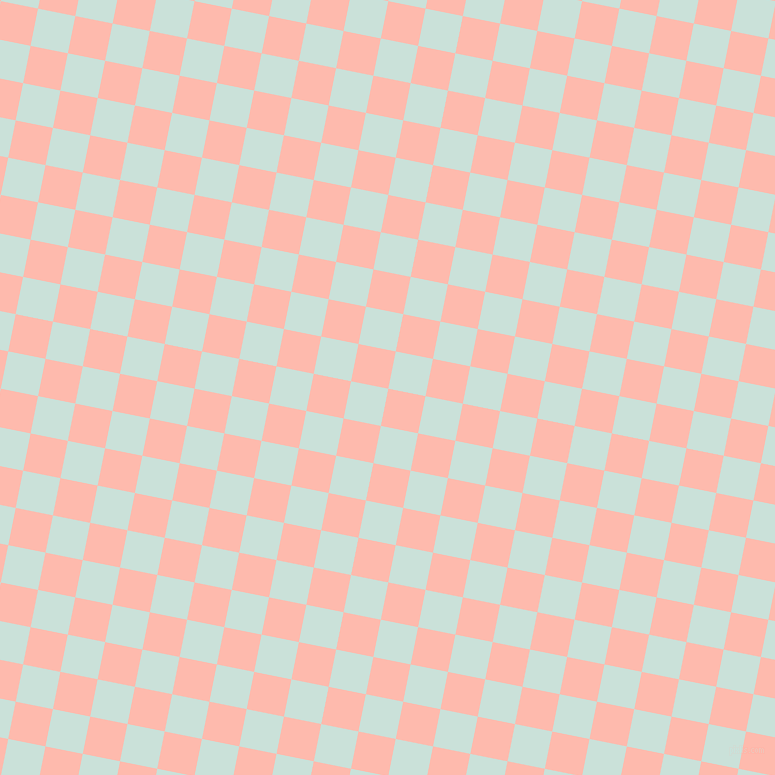 79/169 degree angle diagonal checkered chequered squares checker pattern checkers background, 38 pixel squares size, , Melon and Iceberg checkers chequered checkered squares seamless tileable