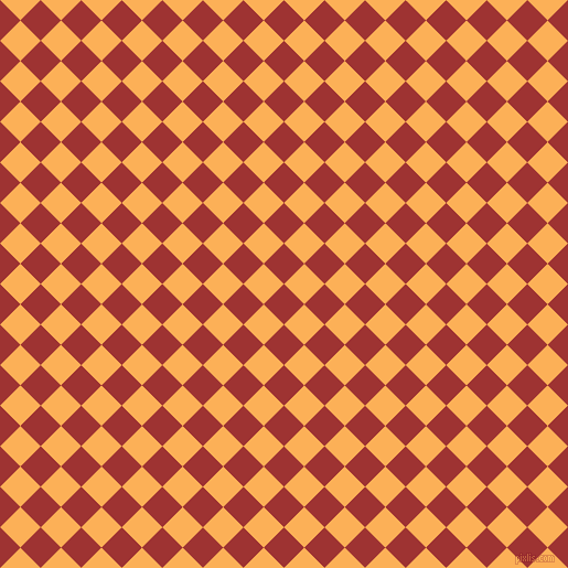 45/135 degree angle diagonal checkered chequered squares checker pattern checkers background, 26 pixel squares size, , Milano Red and Texas Rose checkers chequered checkered squares seamless tileable