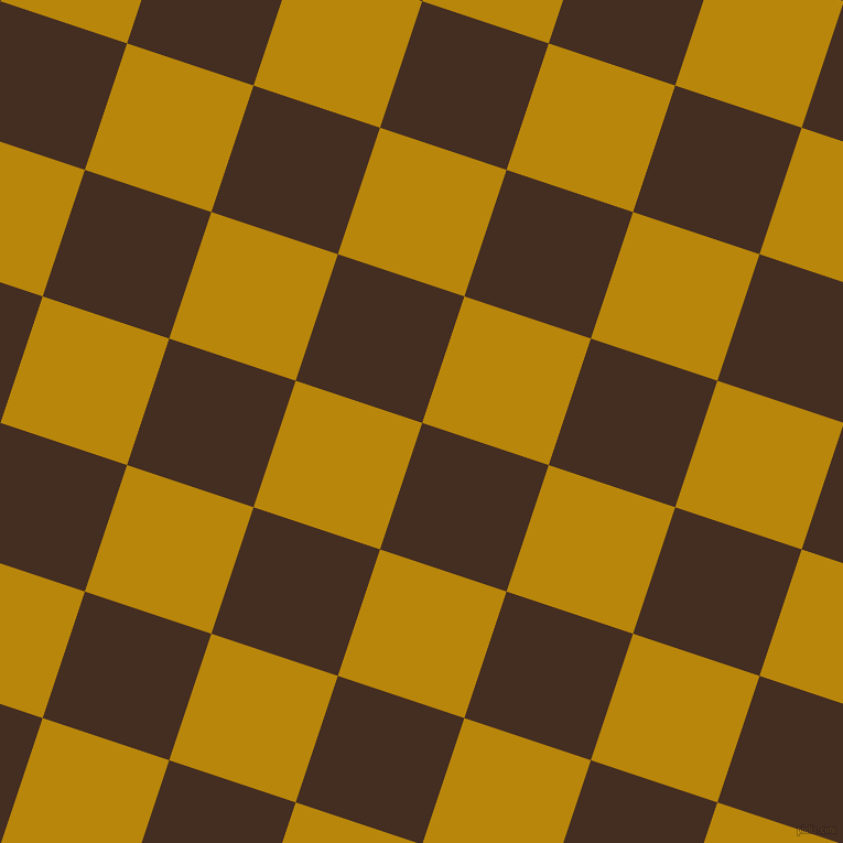 72/162 degree angle diagonal checkered chequered squares checker pattern checkers background, 121 pixel square size, , Morocco Brown and Dark Goldenrod checkers chequered checkered squares seamless tileable