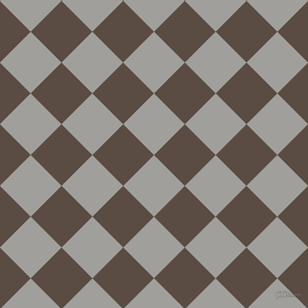 45/135 degree angle diagonal checkered chequered squares checker pattern checkers background, 61 pixel squares size, , Mountain Mist and Cork checkers chequered checkered squares seamless tileable