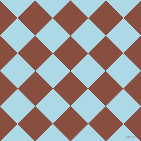 45/135 degree angle diagonal checkered chequered squares checker pattern checkers background, 84 pixel squares size, , Mule Fawn and Light Blue checkers chequered checkered squares seamless tileable