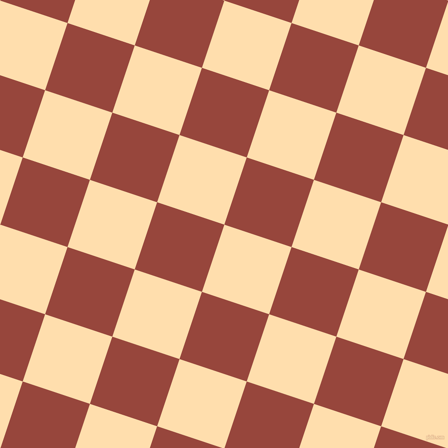 72/162 degree angle diagonal checkered chequered squares checker pattern checkers background, 139 pixel square size, , Navajo White and Mojo checkers chequered checkered squares seamless tileable