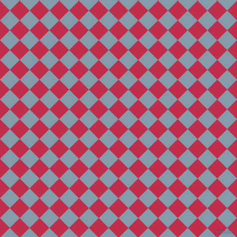 45/135 degree angle diagonal checkered chequered squares checker pattern checkers background, 28 pixel squares size, , Old Rose and Bali Hai checkers chequered checkered squares seamless tileable