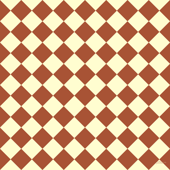 45/135 degree angle diagonal checkered chequered squares checker pattern checkers background, 51 pixel squares size, Orange Roughy and Cream checkers chequered checkered squares seamless tileable