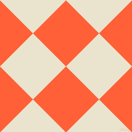 45/135 degree angle diagonal checkered chequered squares checker pattern checkers background, 162 pixel square size, , Outrageous Orange and Orange White checkers chequered checkered squares seamless tileable