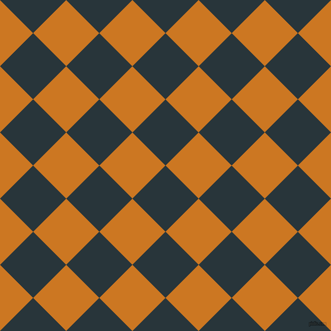 45/135 degree angle diagonal checkered chequered squares checker pattern checkers background, 95 pixel squares size, , Oxford Blue and Ochre checkers chequered checkered squares seamless tileable