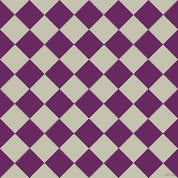 45/135 degree angle diagonal checkered chequered squares checker pattern checkers background, 68 pixel square size, , Palatinate Purple and Kangaroo checkers chequered checkered squares seamless tileable