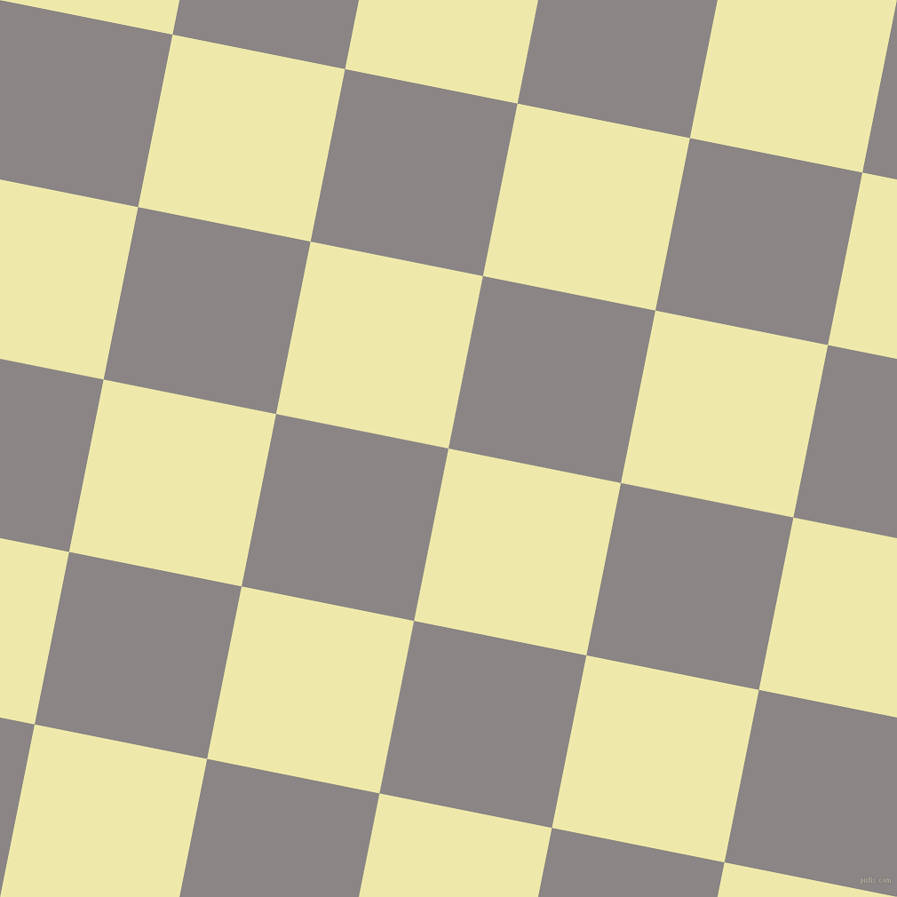 79/169 degree angle diagonal checkered chequered squares checker pattern checkers background, 198 pixel squares size, , Pale Goldenrod and Suva Grey checkers chequered checkered squares seamless tileable