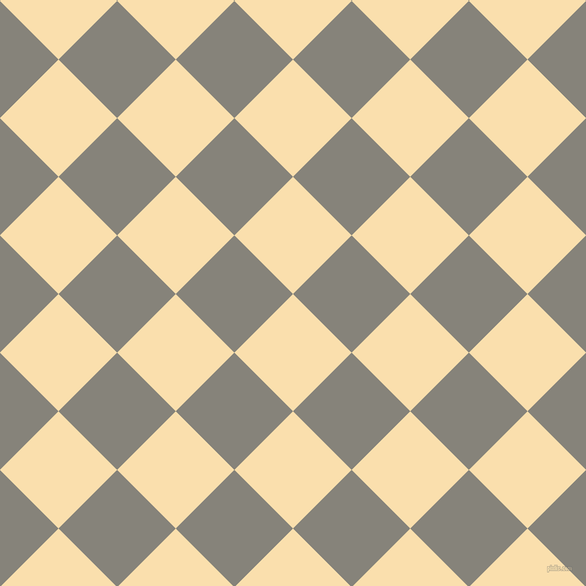 45/135 degree angle diagonal checkered chequered squares checker pattern checkers background, 117 pixel square size, , Peach-Yellow and Friar Grey checkers chequered checkered squares seamless tileable