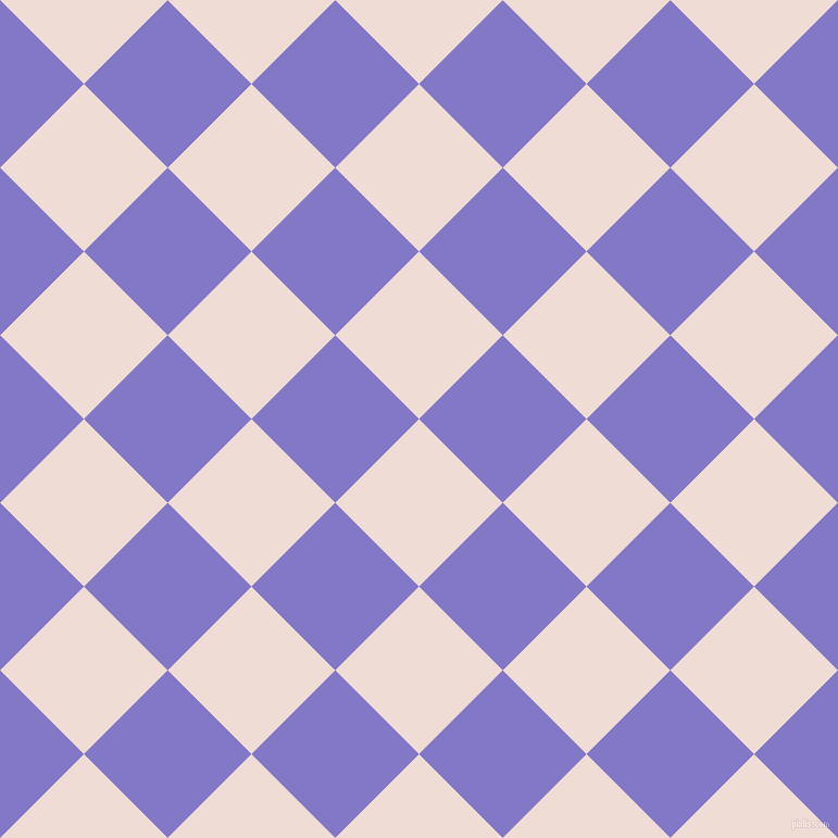 45/135 degree angle diagonal checkered chequered squares checker pattern checkers background, 109 pixel square size, , Pot Pourri and Moody Blue checkers chequered checkered squares seamless tileable