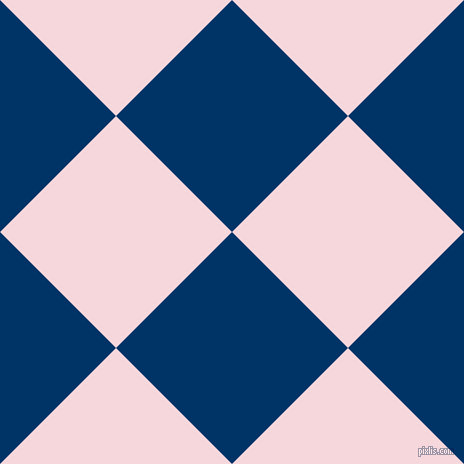 45/135 degree angle diagonal checkered chequered squares checker pattern checkers background, 164 pixel square size, , Prussian Blue and Cherub checkers chequered checkered squares seamless tileable