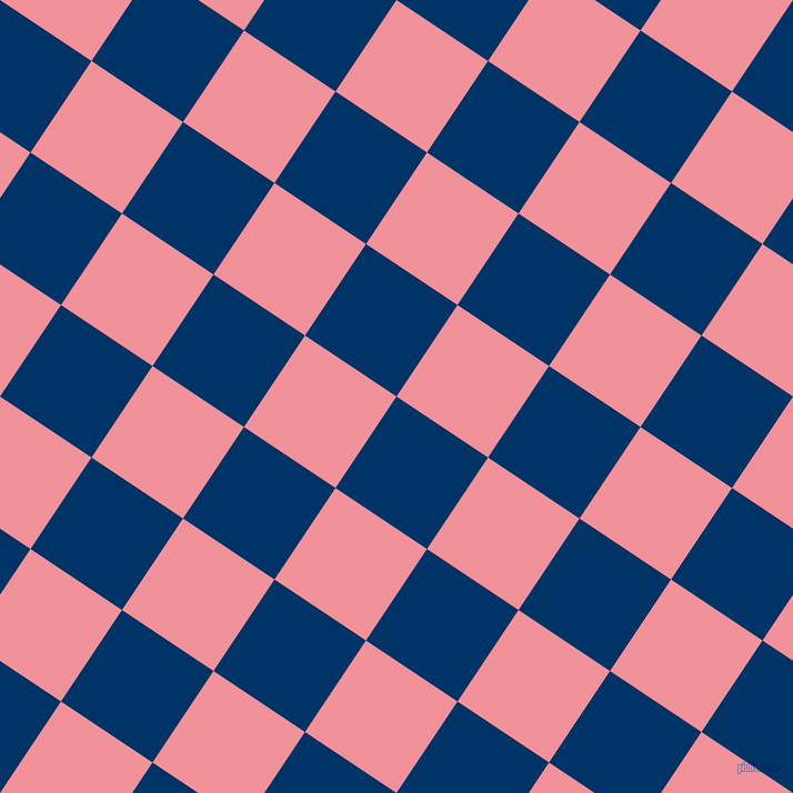 56/146 degree angle diagonal checkered chequered squares checker pattern checkers background, 99 pixel squares size, , Prussian Blue and Wewak checkers chequered checkered squares seamless tileable