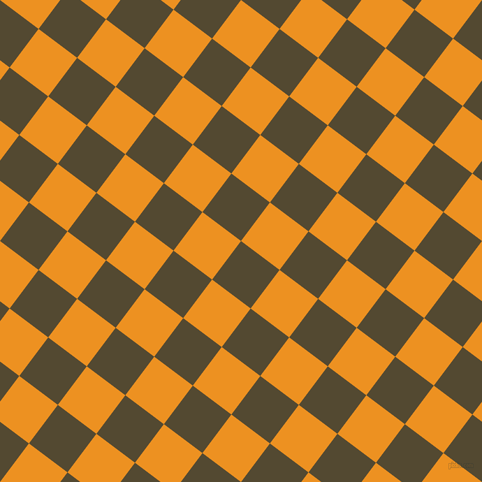 53/143 degree angle diagonal checkered chequered squares checker pattern checkers background, 69 pixel square size, , Punga and Carrot Orange checkers chequered checkered squares seamless tileable