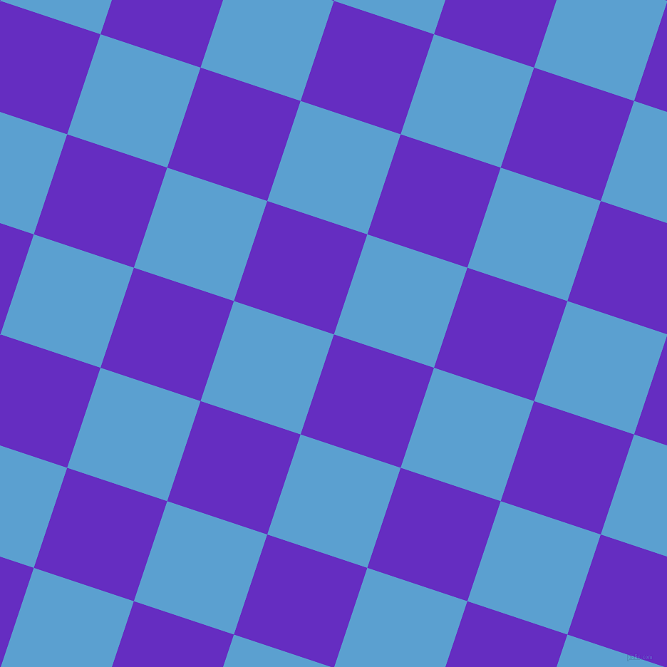 Purple Heart and Picton Blue checkers chequered checkered ...