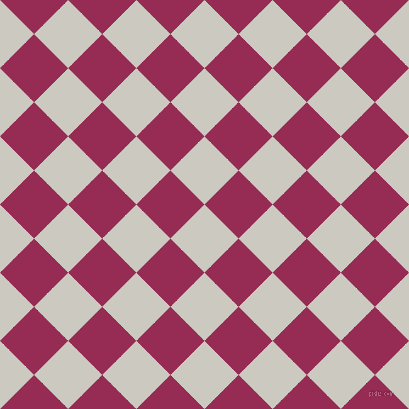 45/135 degree angle diagonal checkered chequered squares checker pattern checkers background, 68 pixel square size, , Quill Grey and Lipstick checkers chequered checkered squares seamless tileable