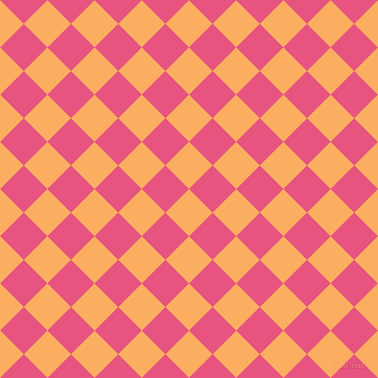 45/135 degree angle diagonal checkered chequered squares checker pattern checkers background, 37 pixel squares size, , Rajah and Dark Pink checkers chequered checkered squares seamless tileable