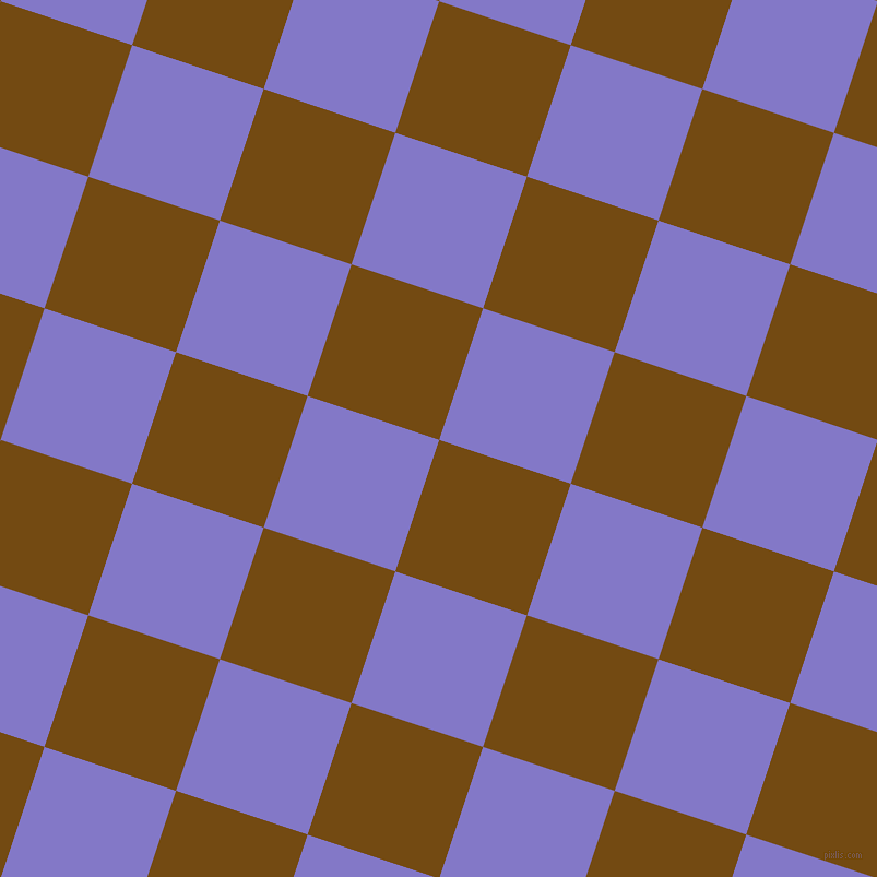 72/162 degree angle diagonal checkered chequered squares checker pattern checkers background, 127 pixel squares size, , Raw Umber and Moody Blue checkers chequered checkered squares seamless tileable