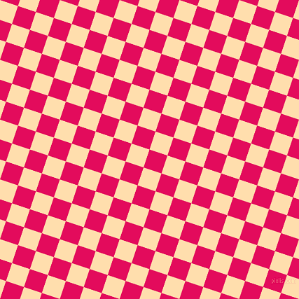 72/162 degree angle diagonal checkered chequered squares checker pattern checkers background, 27 pixel square size, , Razzmatazz and Navajo White checkers chequered checkered squares seamless tileable